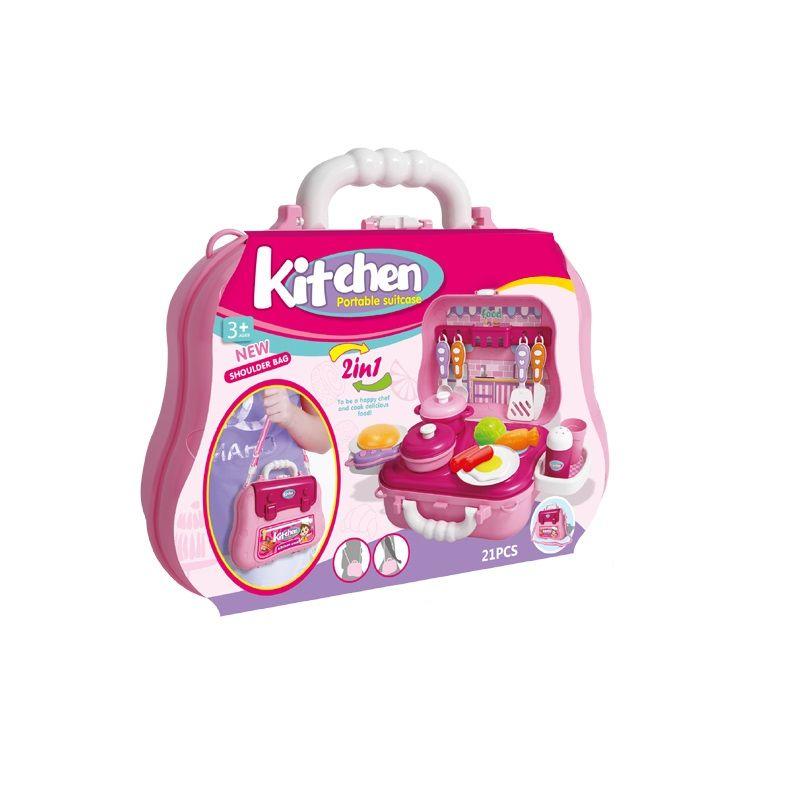 Maletín de juegos 2en1 Set Cocina con Accesorios-1