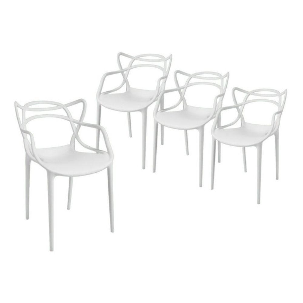 Pack de 4 Sillas Master Blanco Spacezat-0