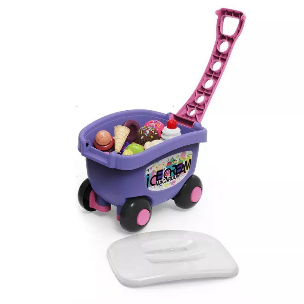 Carrito de Arrastre Juego Helados 32 pcs Morado Spacezat-0