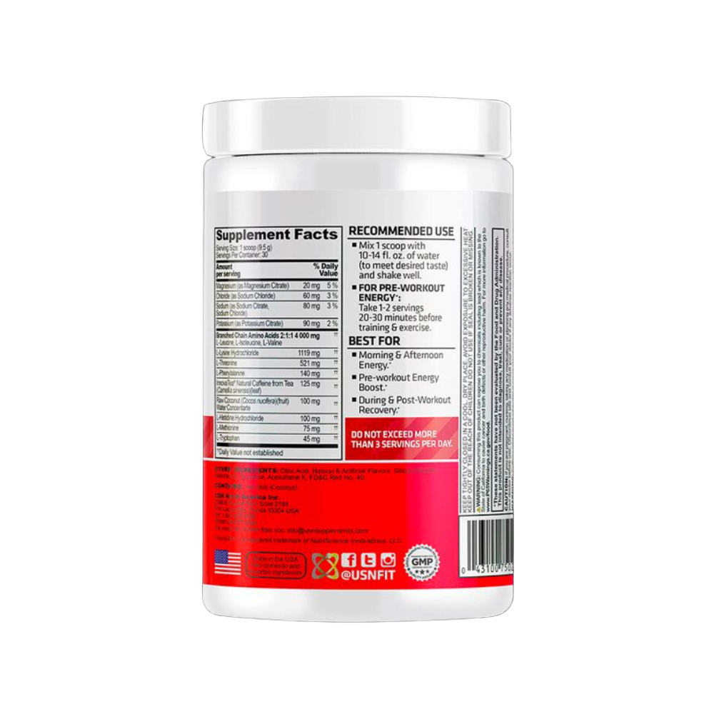 Amino Stim 30 Servicios 285 Grs USN Fruit Punch-2