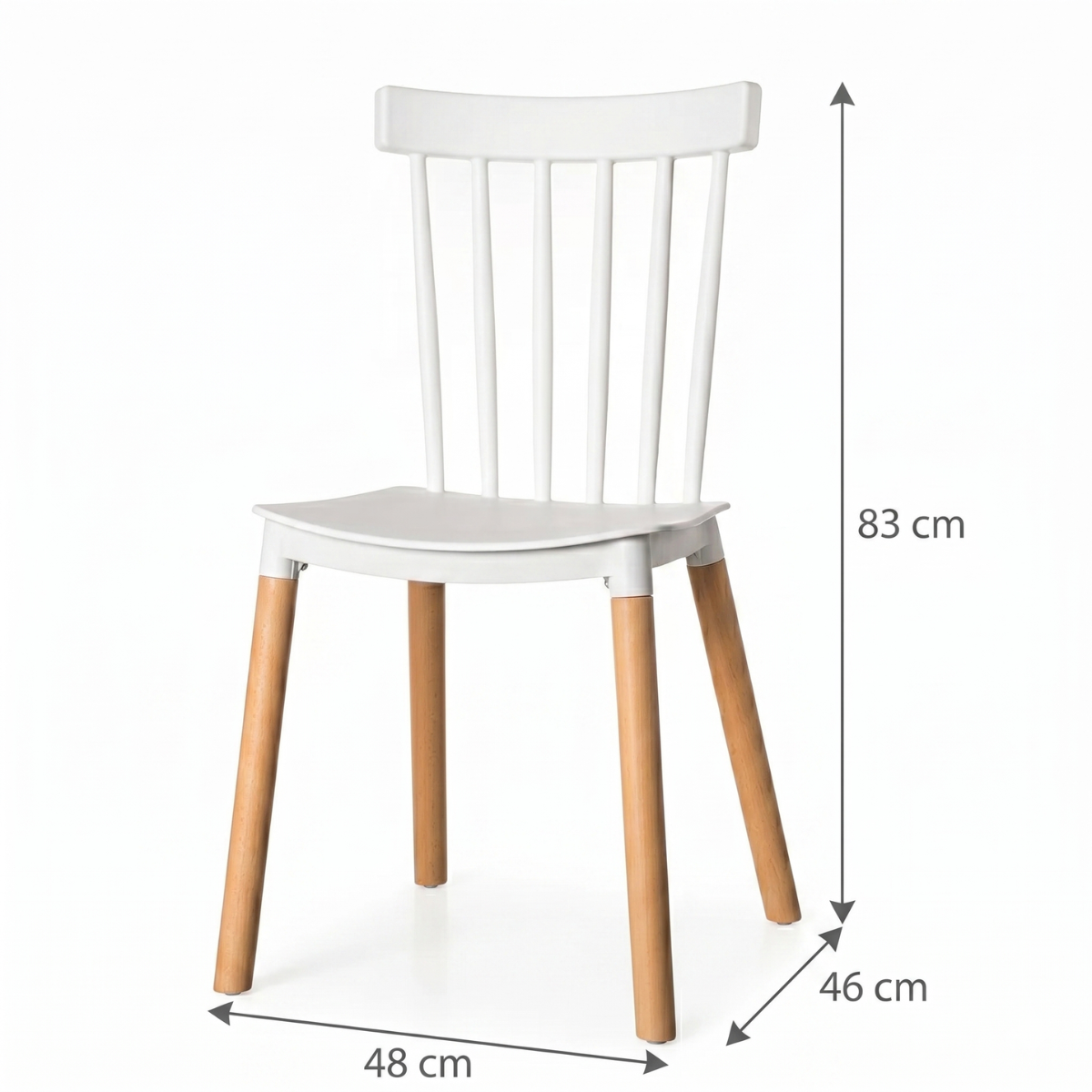 Pack de 4 Sillas Windsor Blanca-3