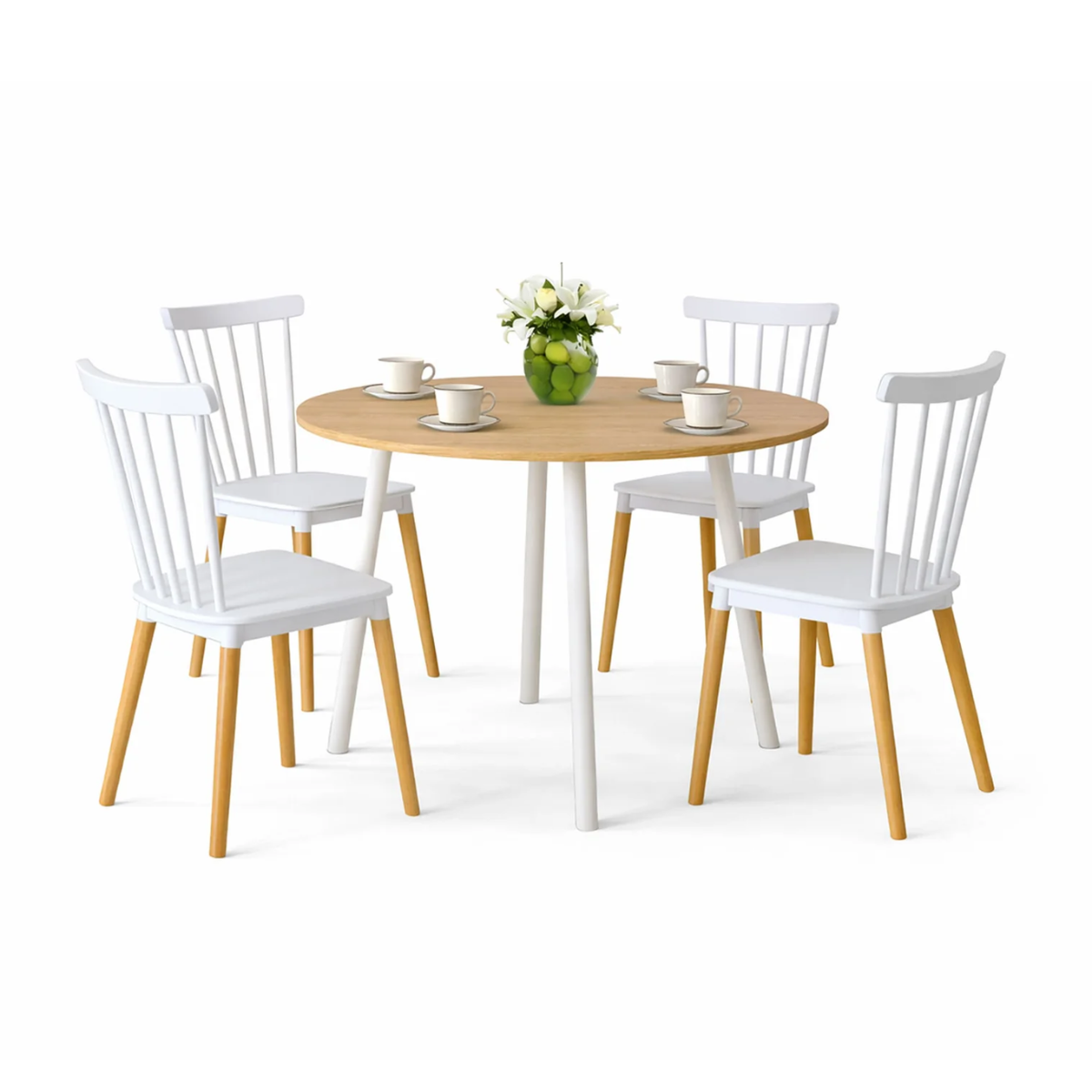 Pack de 4 Sillas Windsor Blanca-7