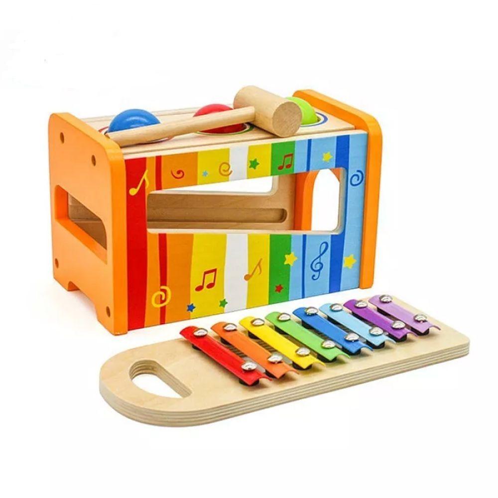 Juguete de Madera Musical Xilófono Interactivo-0