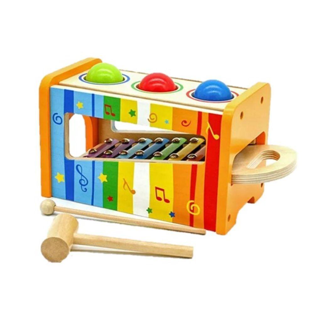Juguete de Madera Musical Xilófono Interactivo-4