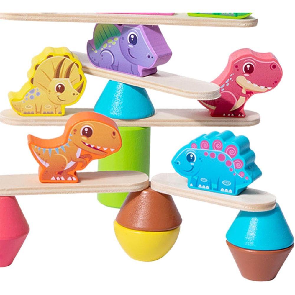 Juguete de Madera Educativo Equilibrio Dinosaurios-1