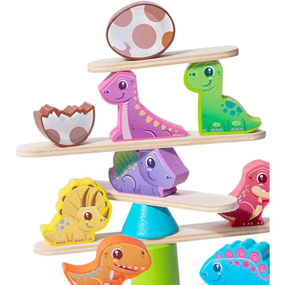 Juguete de Madera Educativo Equilibrio Dinosaurios-2