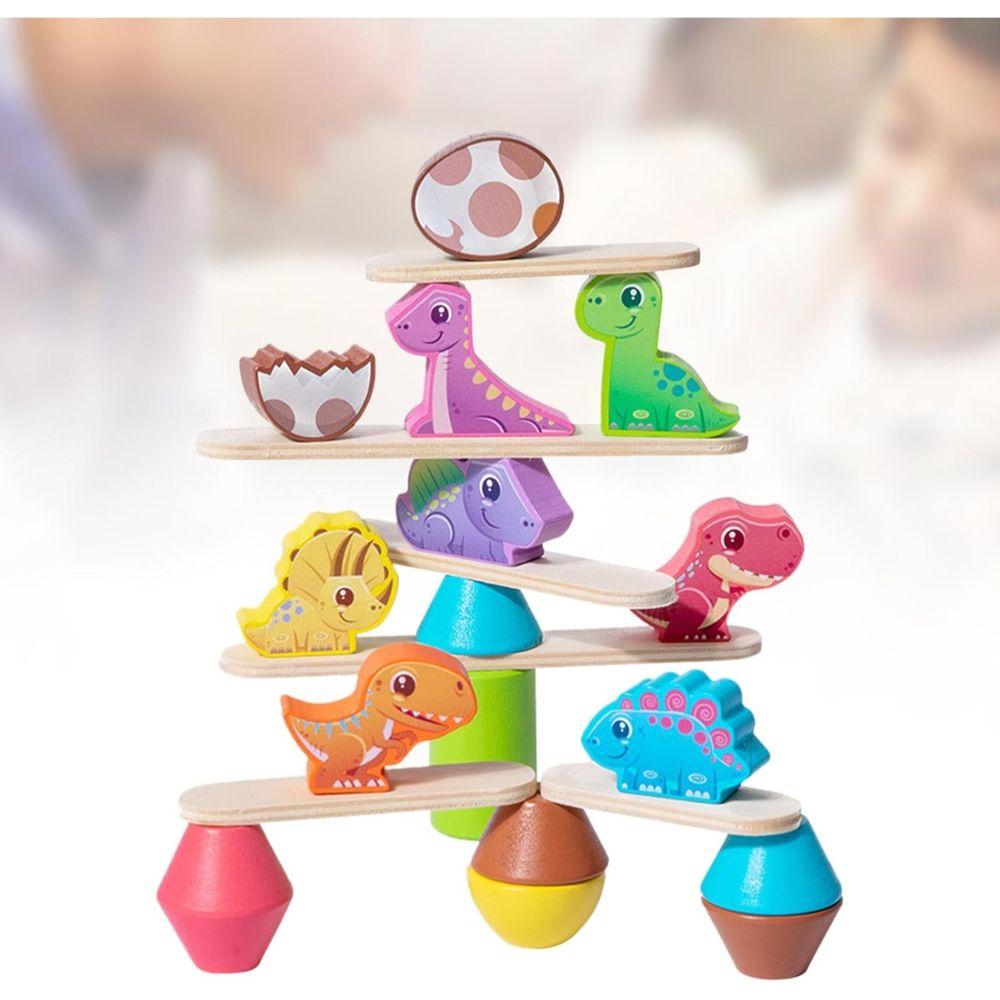 Juguete de Madera Educativo Equilibrio Dinosaurios-4