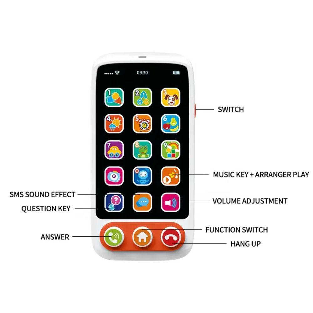 Teléfono Celular de Juguete Musical con Luces y Sonidos-1