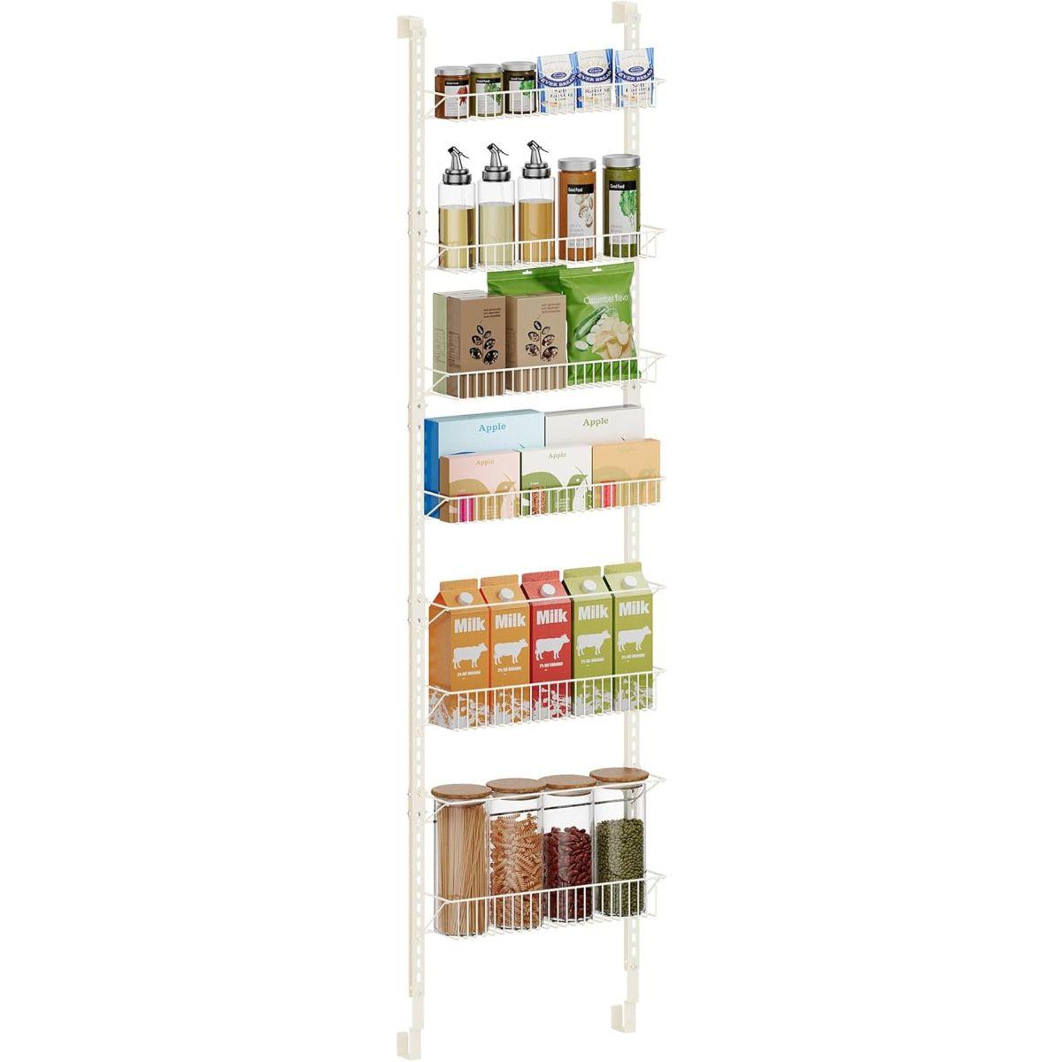 Organizador Cocina Ajustable Puerta 6 Niveles Blanco Hofors-1