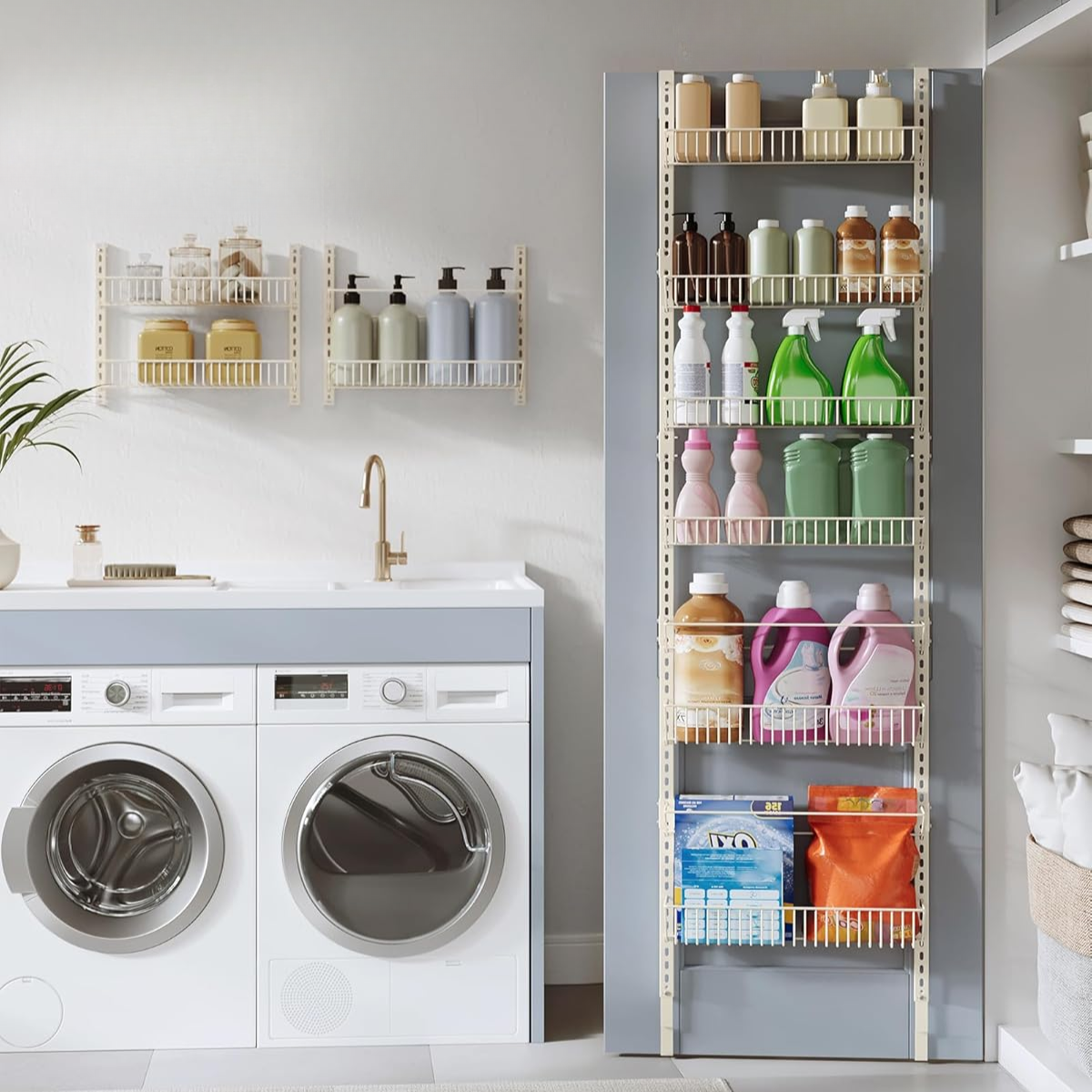 Organizador Cocina Ajustable Puerta 6 Niveles Blanco Hofors-3