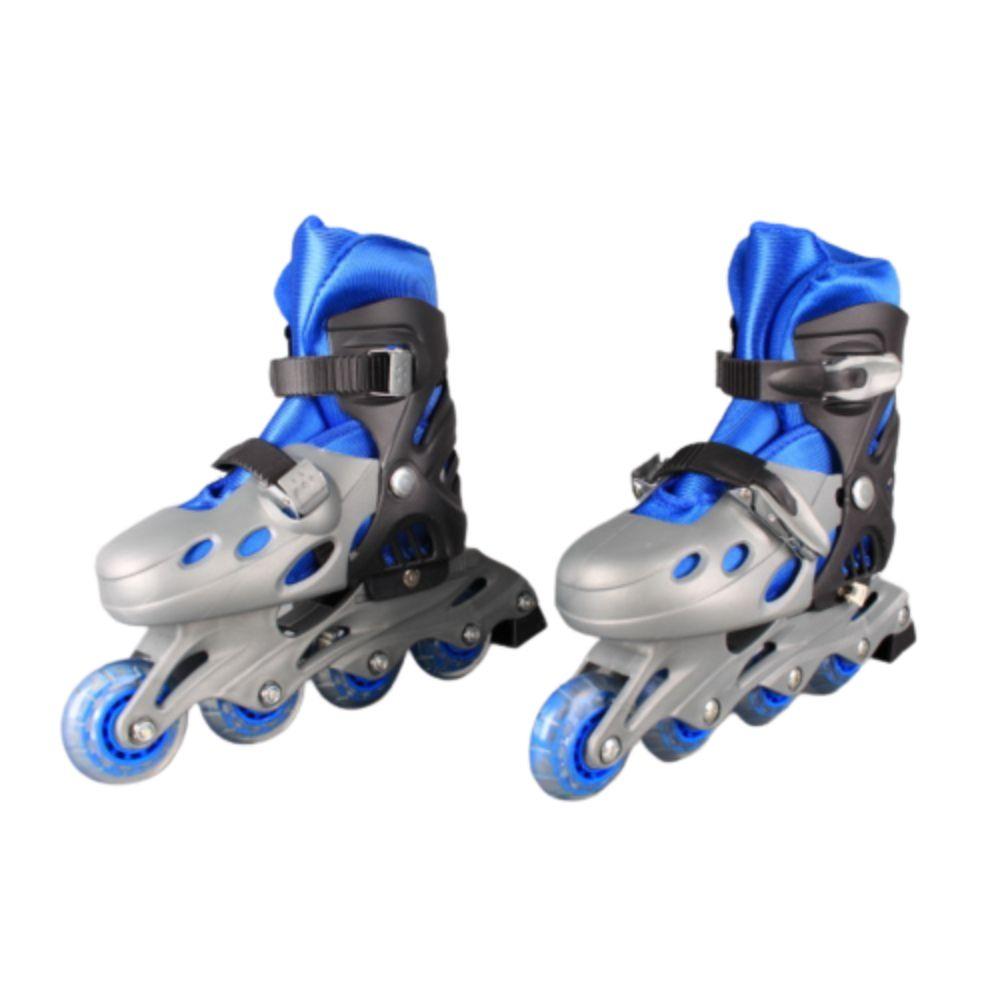 Patines Rollers Linea Casco/Rodilleras Azul 30-34 Spacezat-1