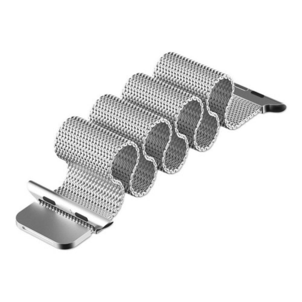 Correa Compatible con Apple Watch Magnética 38/40mm Plateada-2