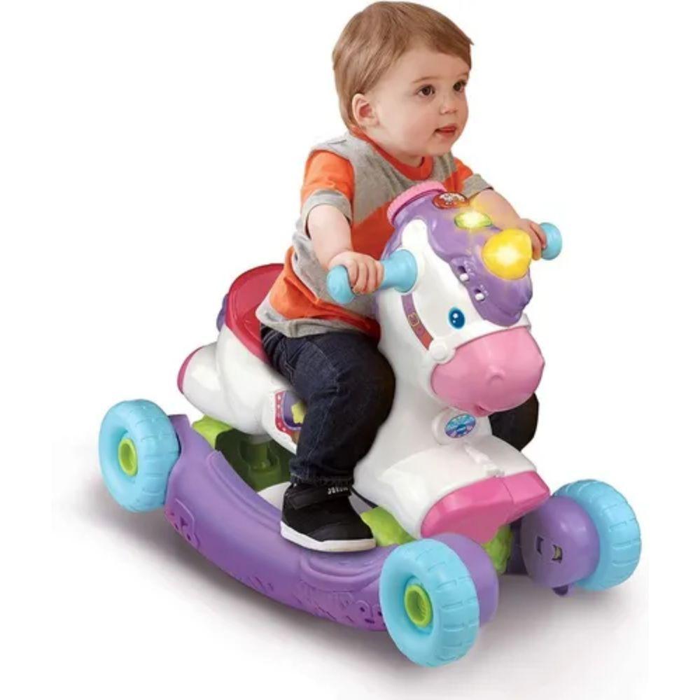 Unicornio Balancín y Correpasillos 2en1 Sonidos y Luces-1