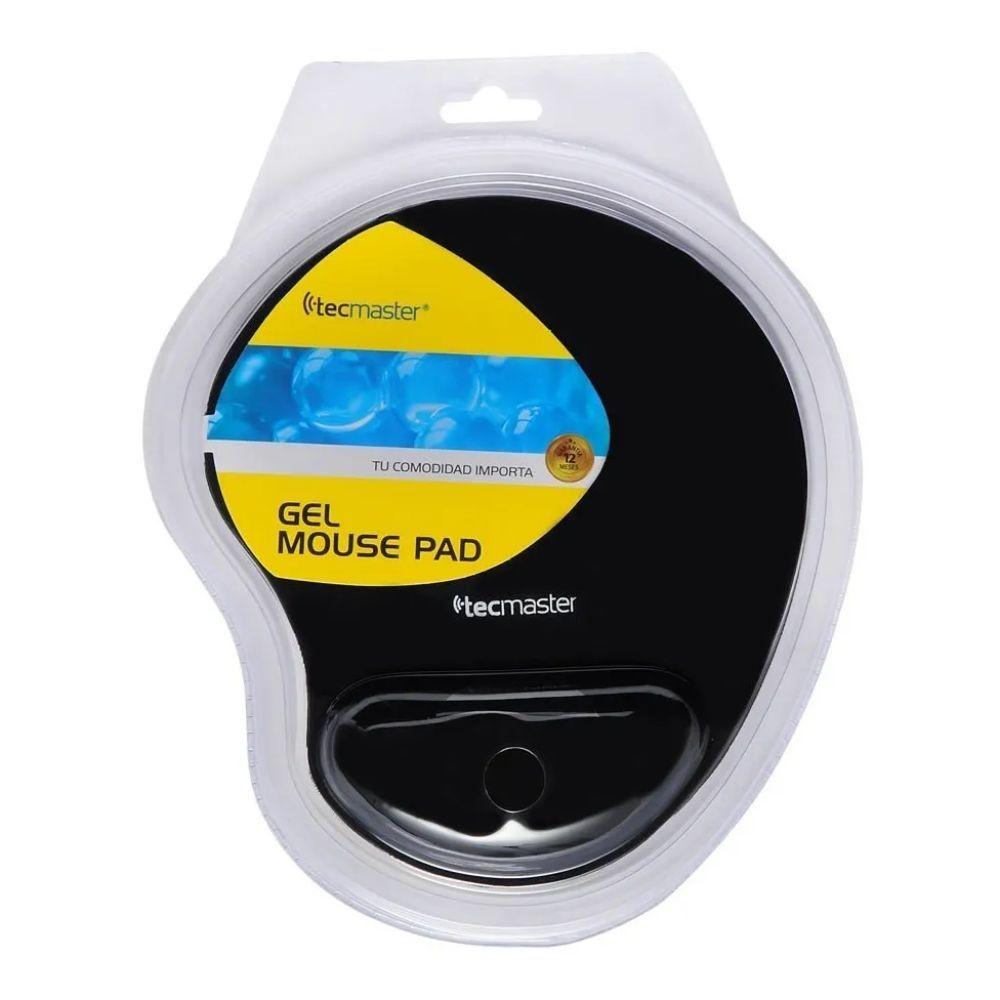 Mouse Alfombrilla Apoya Muñeca GEL Tecmaster Negro-2