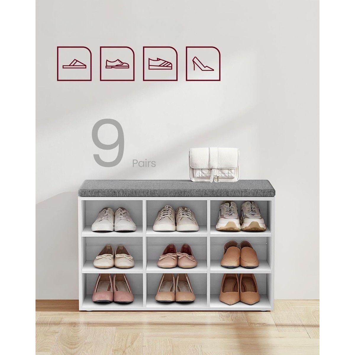 Banqueta Zapatero Blanco Skovde-5