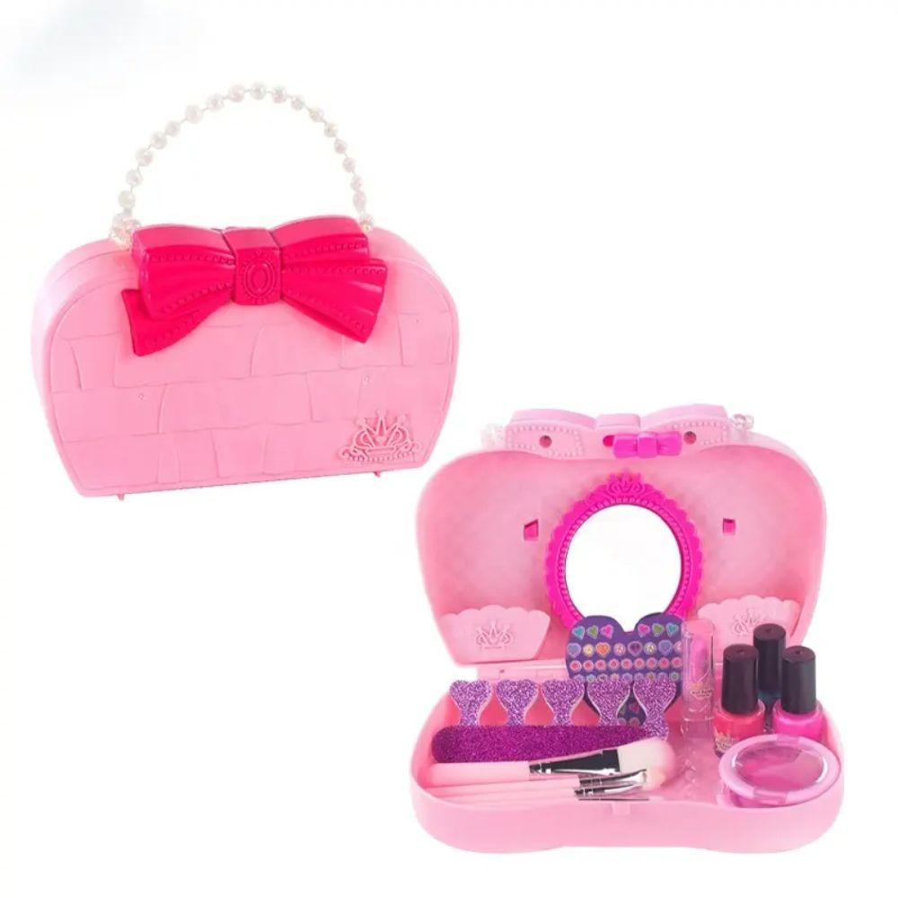 Set Belleza Infantil Maleta Maquillaje y Esmaltes Rosa Mini-2