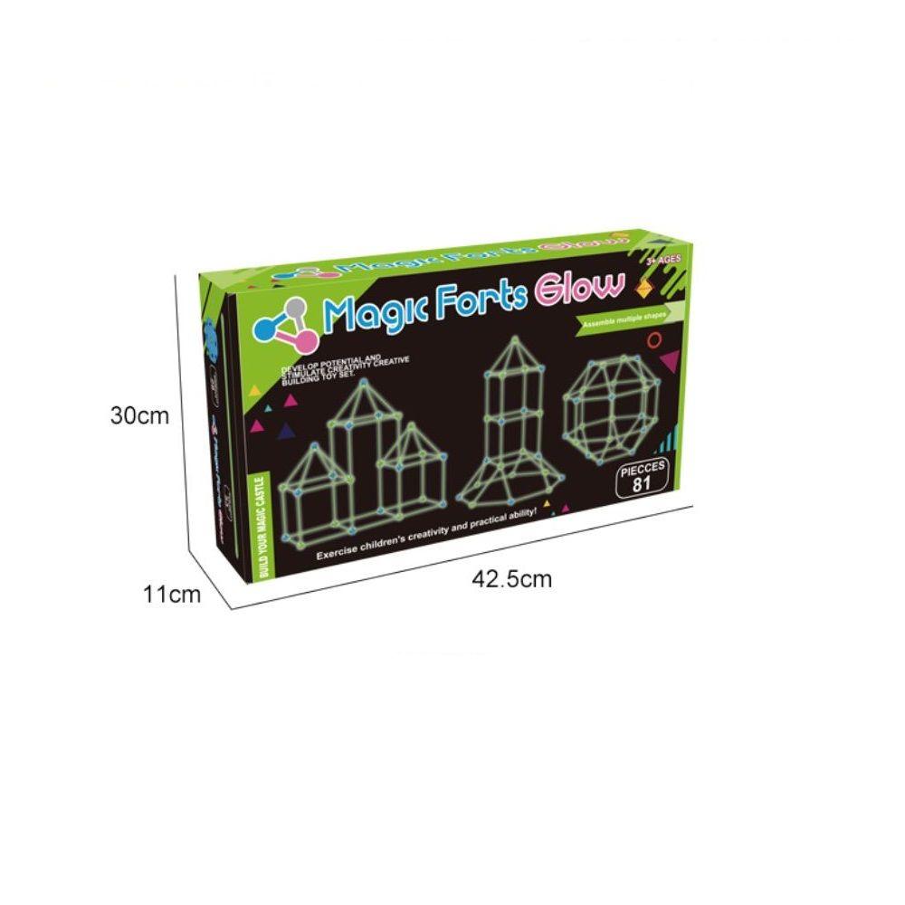 Set de Construcción Juguete Magic Forts Fluorescente-3