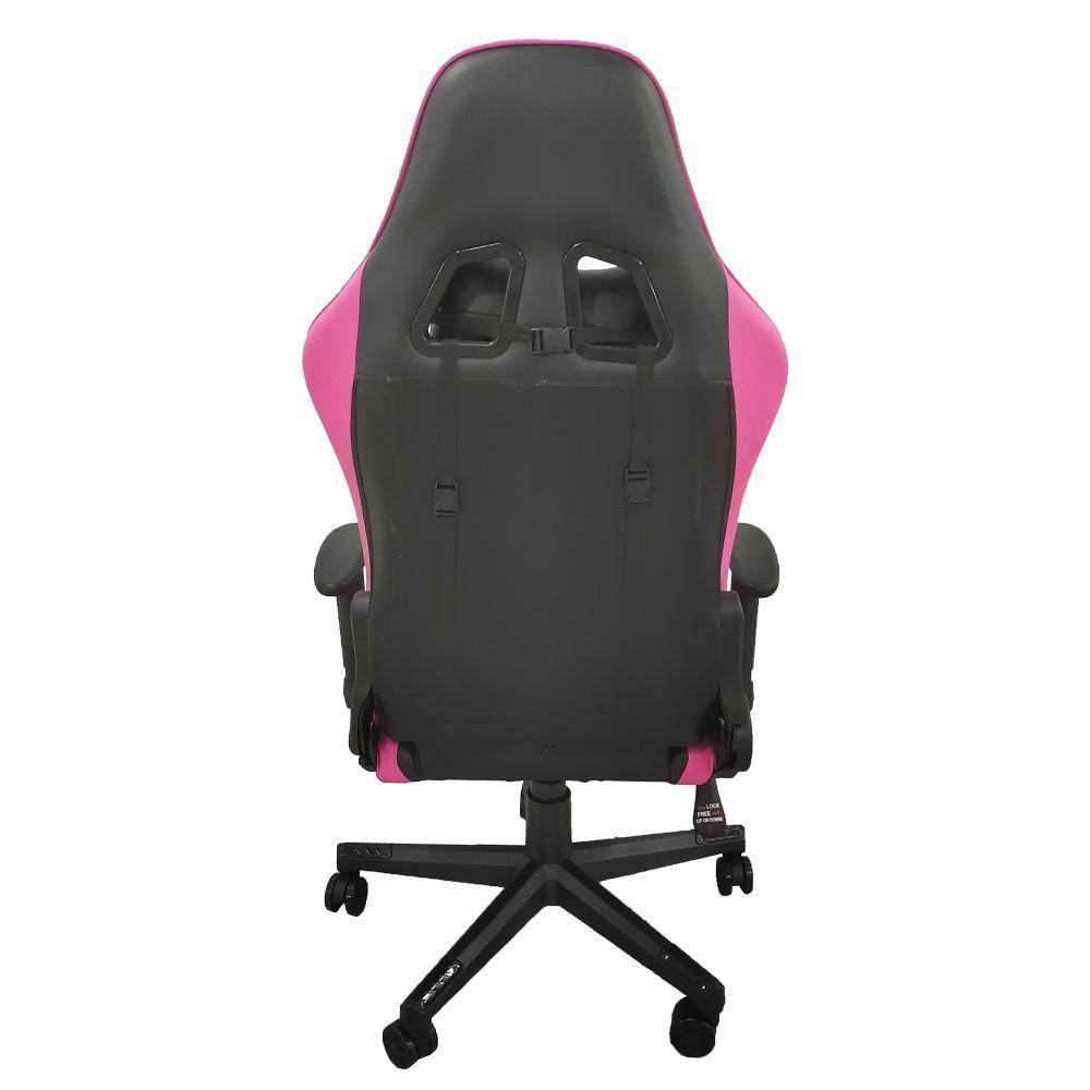 Silla Gamer Pro Reclinable 180 ReposaPies Rosa Spacezat-5