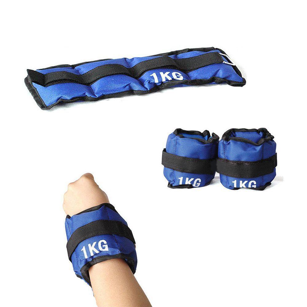 Set Dos Pesas Tobilleras Muñecas Brazo Pierna 1 KG Spacezat-0