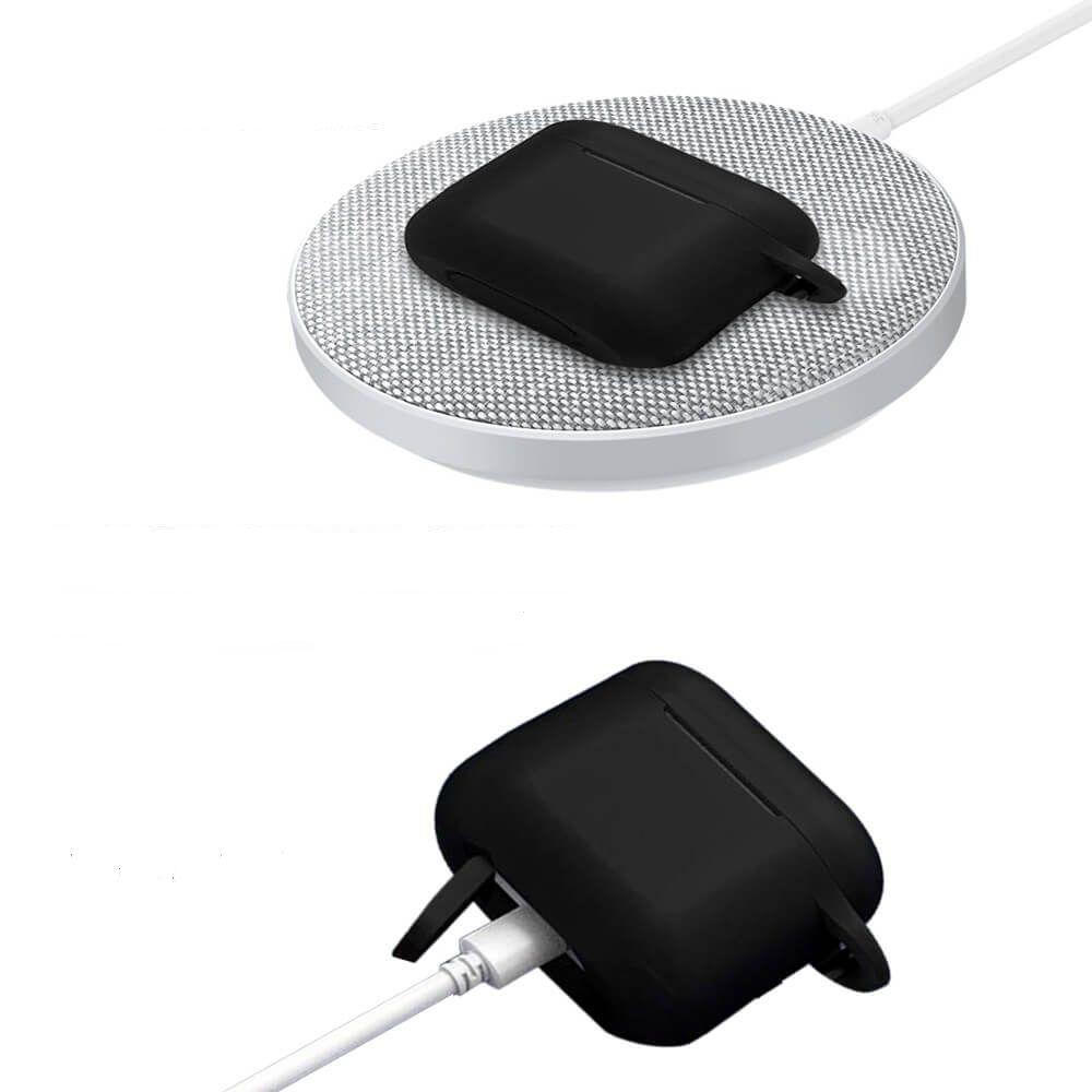 Case Protector Silicona Compatible con Airpods Pro Negro-2