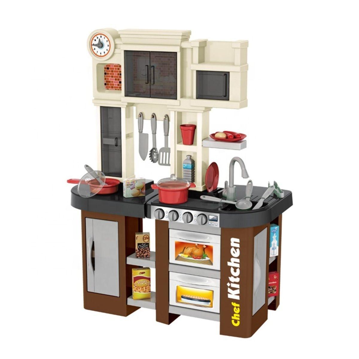 Cocina de Juguete Didáctica Realista Marrón-0