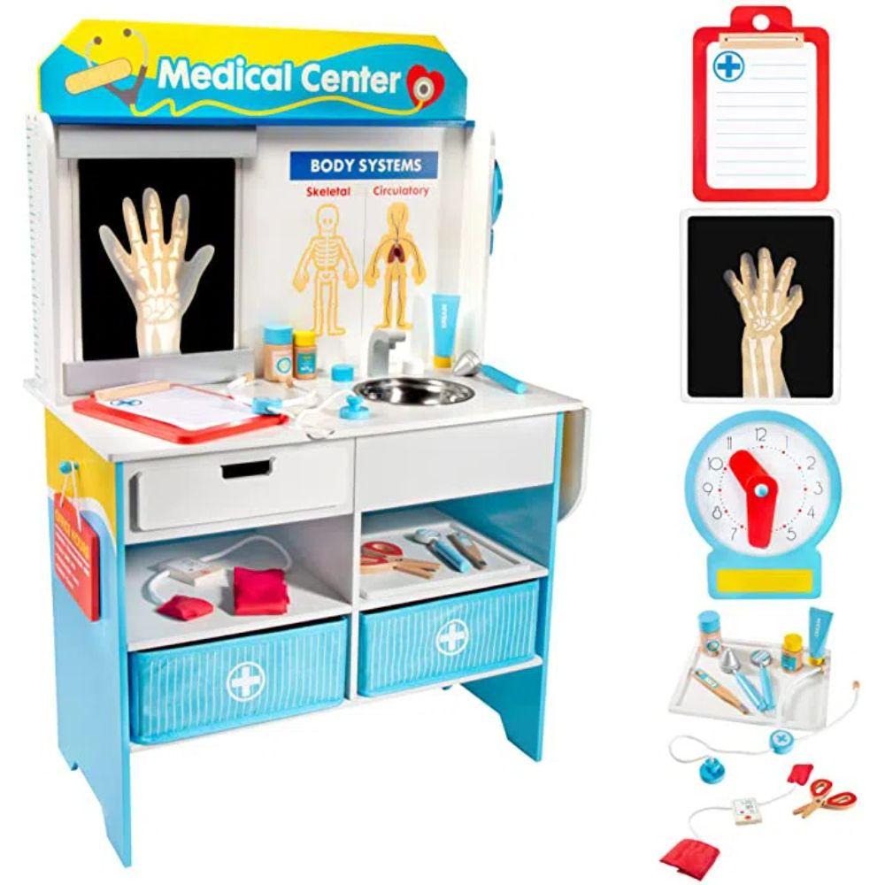 Consulta Médica Juego Simulación Doctor de Madera 80x30x96-0