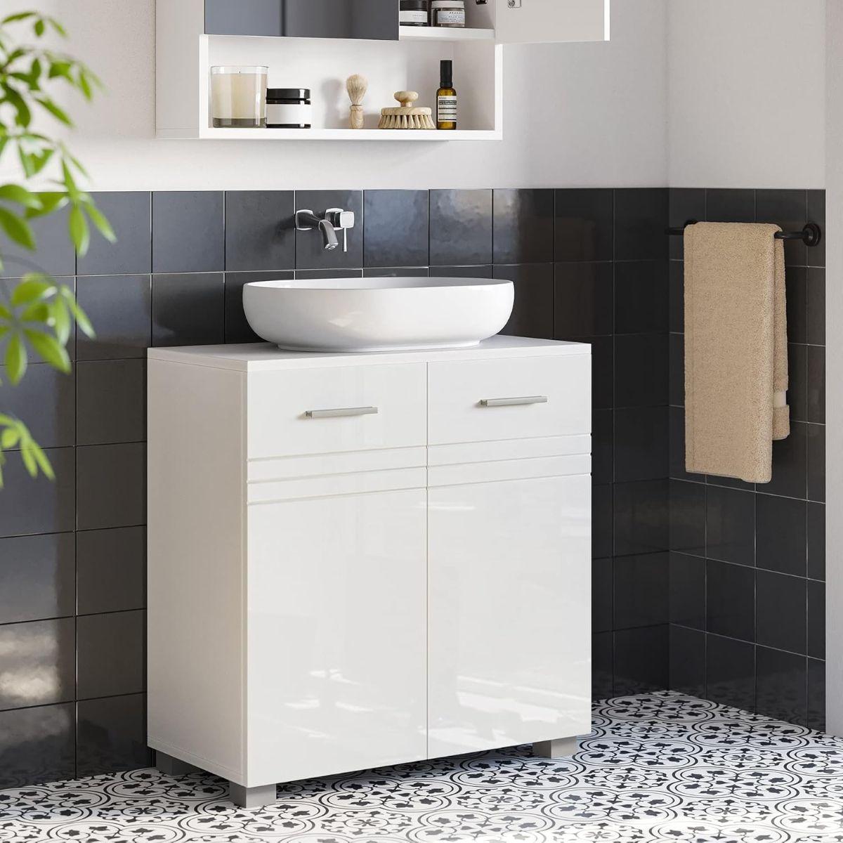 Mueble Organizador de Baño 2 Niveles/Compartimientos Viborg-1