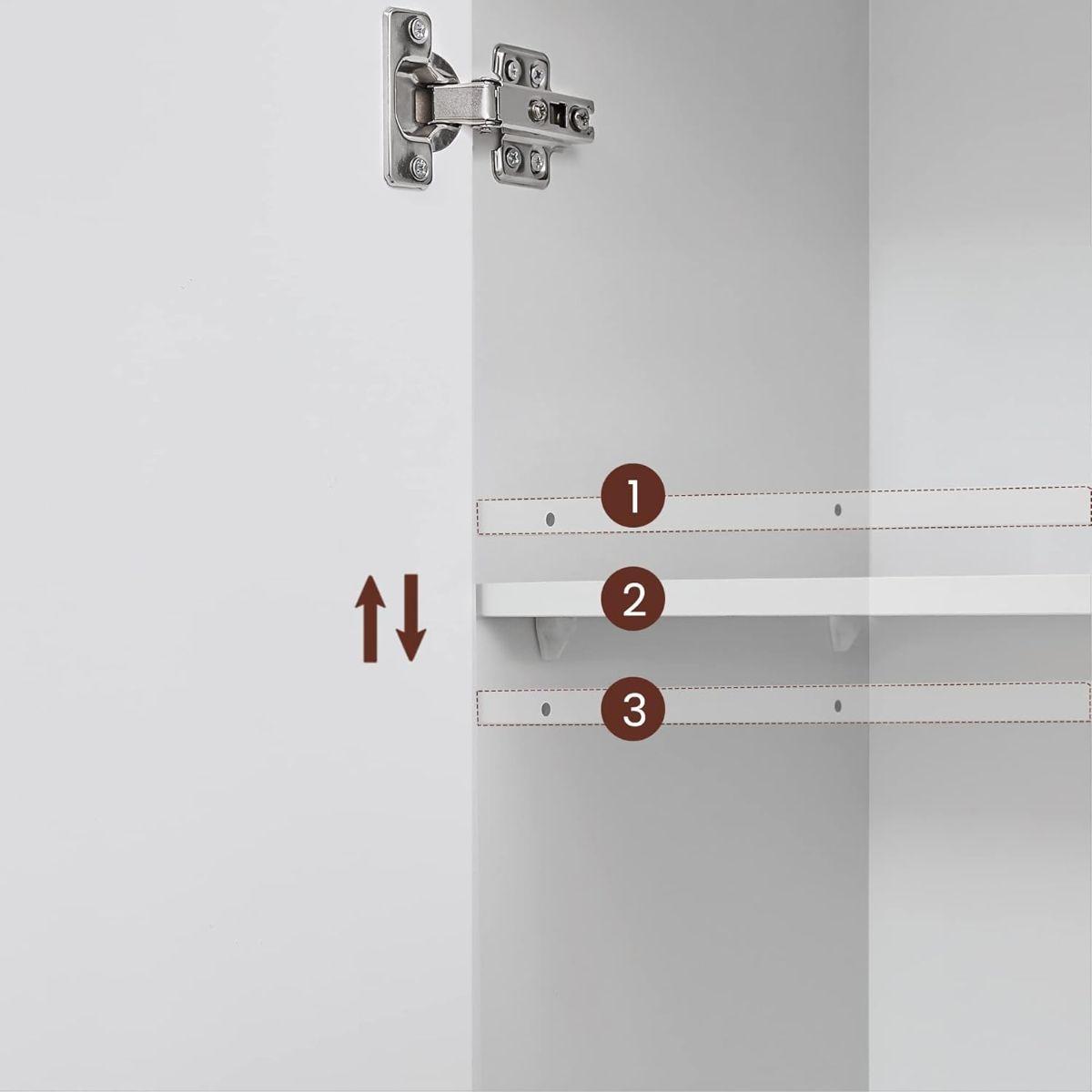 Mueble Organizador de Baño 2 Niveles/Compartimientos Viborg-5