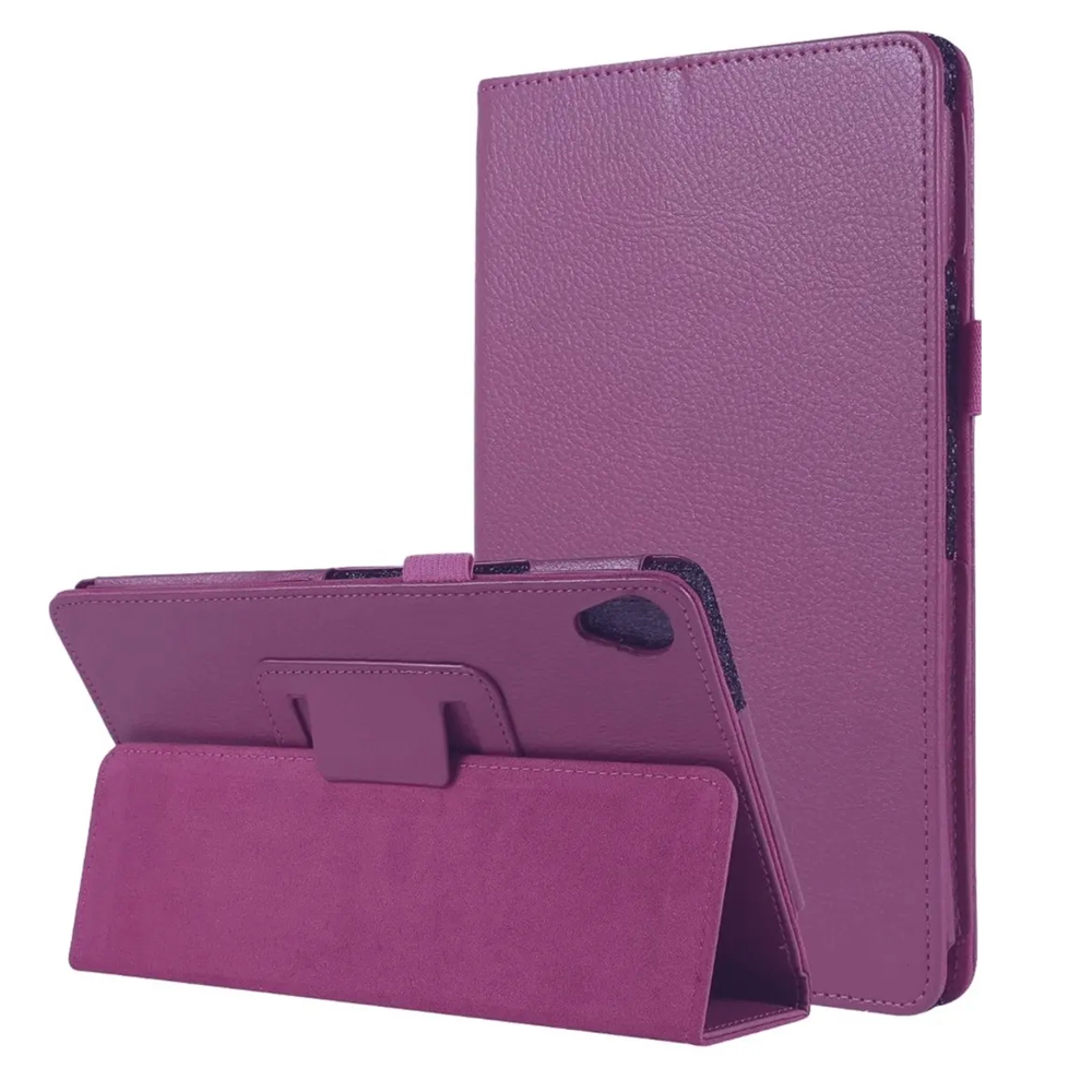 Funda Protector Tablet Compatible Lenovo M8 Morado + Lamina-0