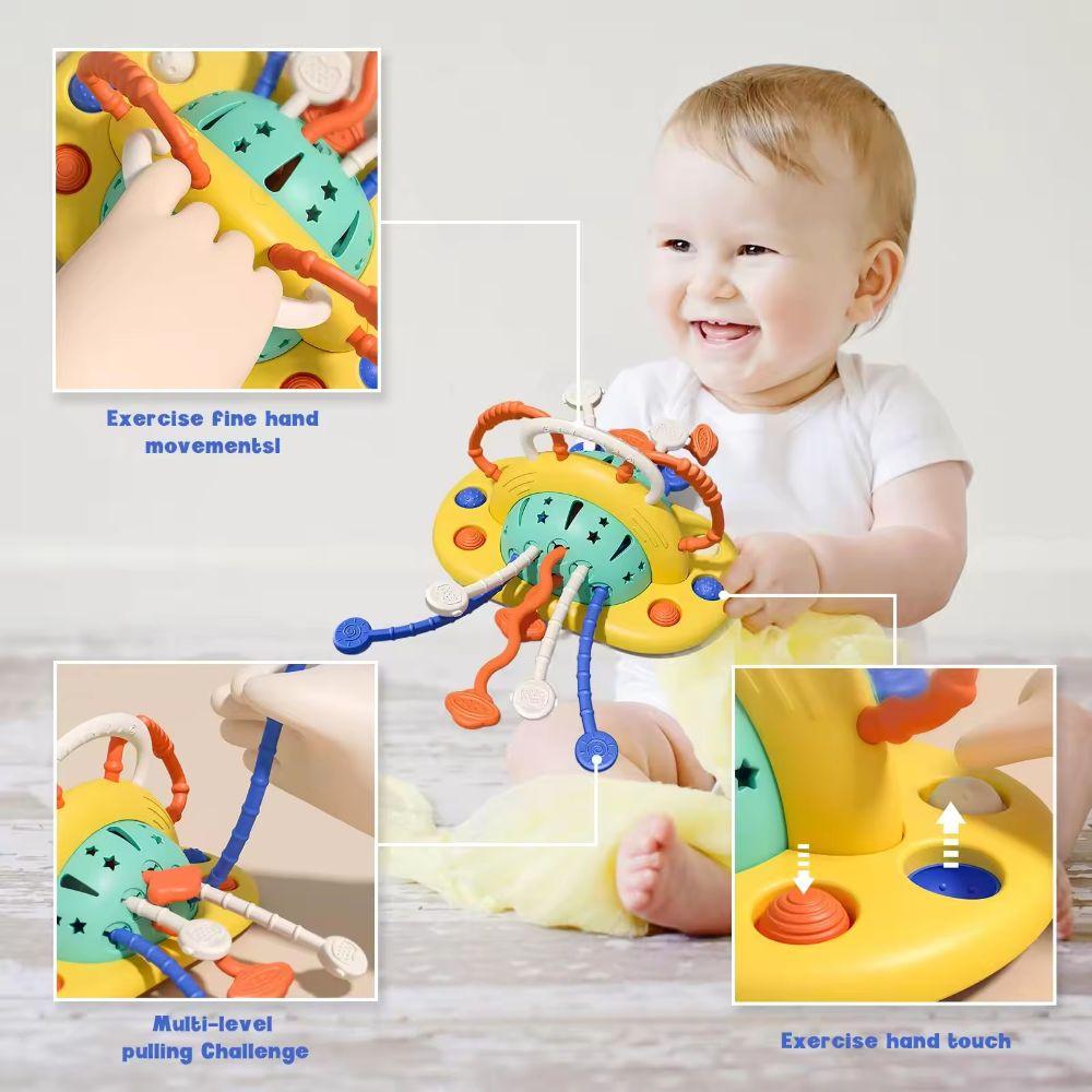Juguete De Cuerda Sensorial Tracción Para Bebés Montessori-4