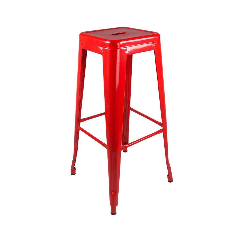 Piso Tolix Silla Bar 77 cm Rojo-0