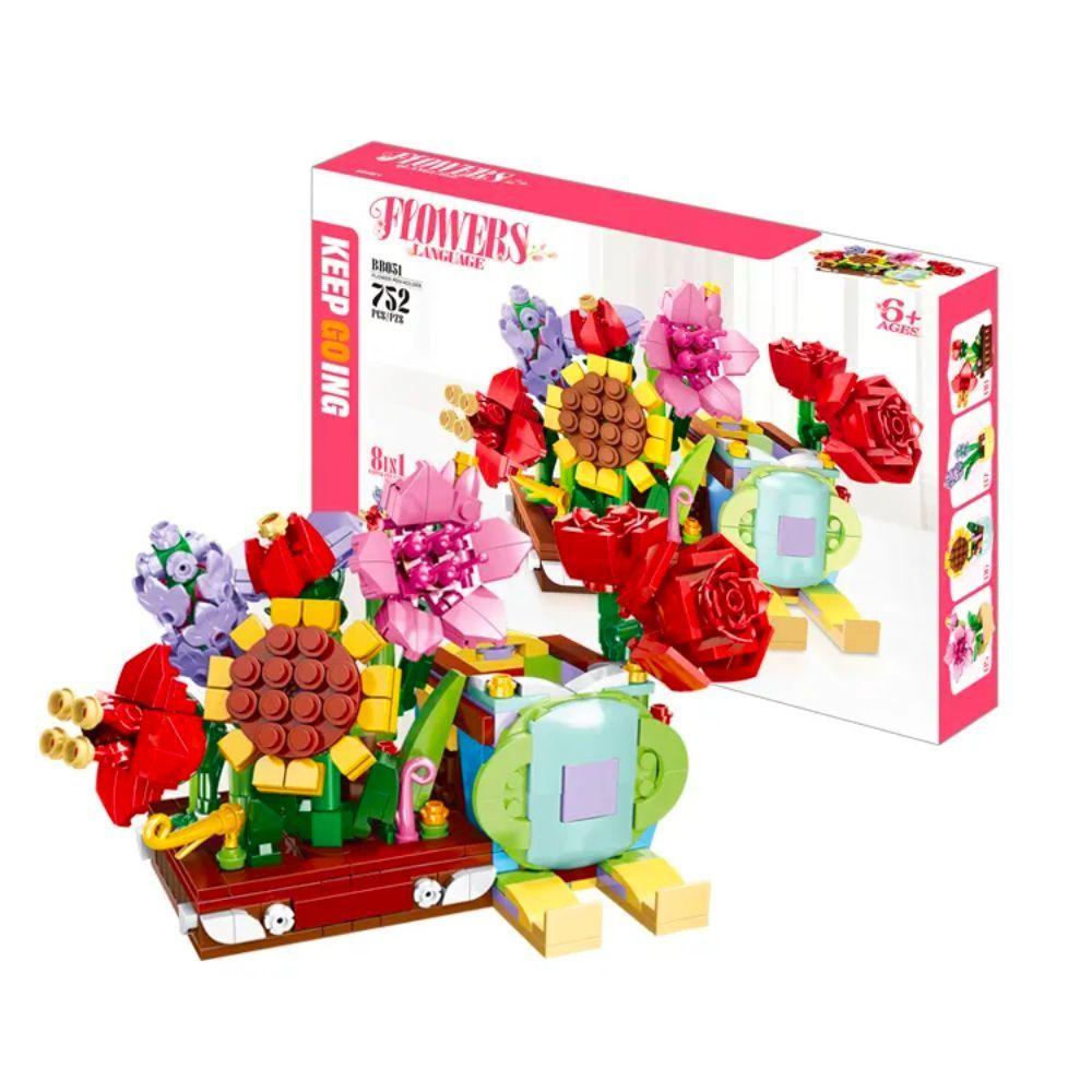 Juego de Construcción Tipo Legos Flores 8 en 1 752 piezas-1