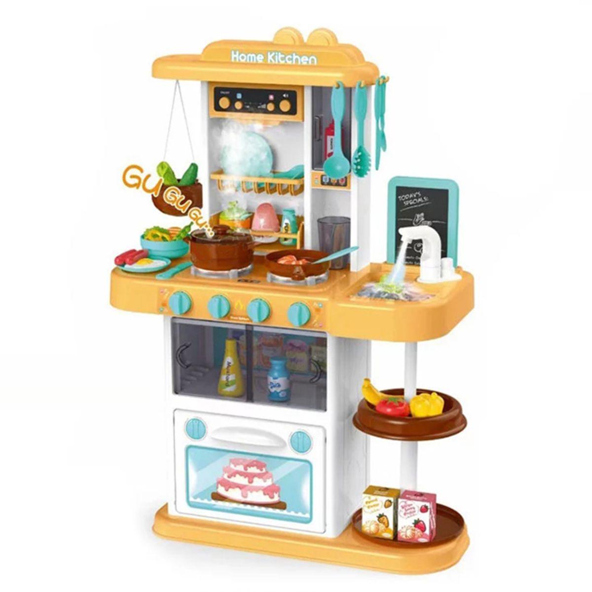 Cocina de Juguete Didáctica 72 cm de Alto Amarilla-0