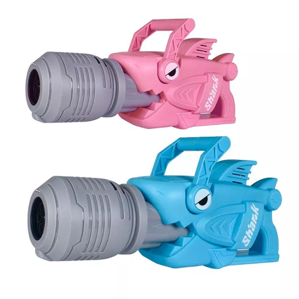 Pistola Lanza Burbujas Tiburon Luces y Sonidos Rosa Spacezat-3