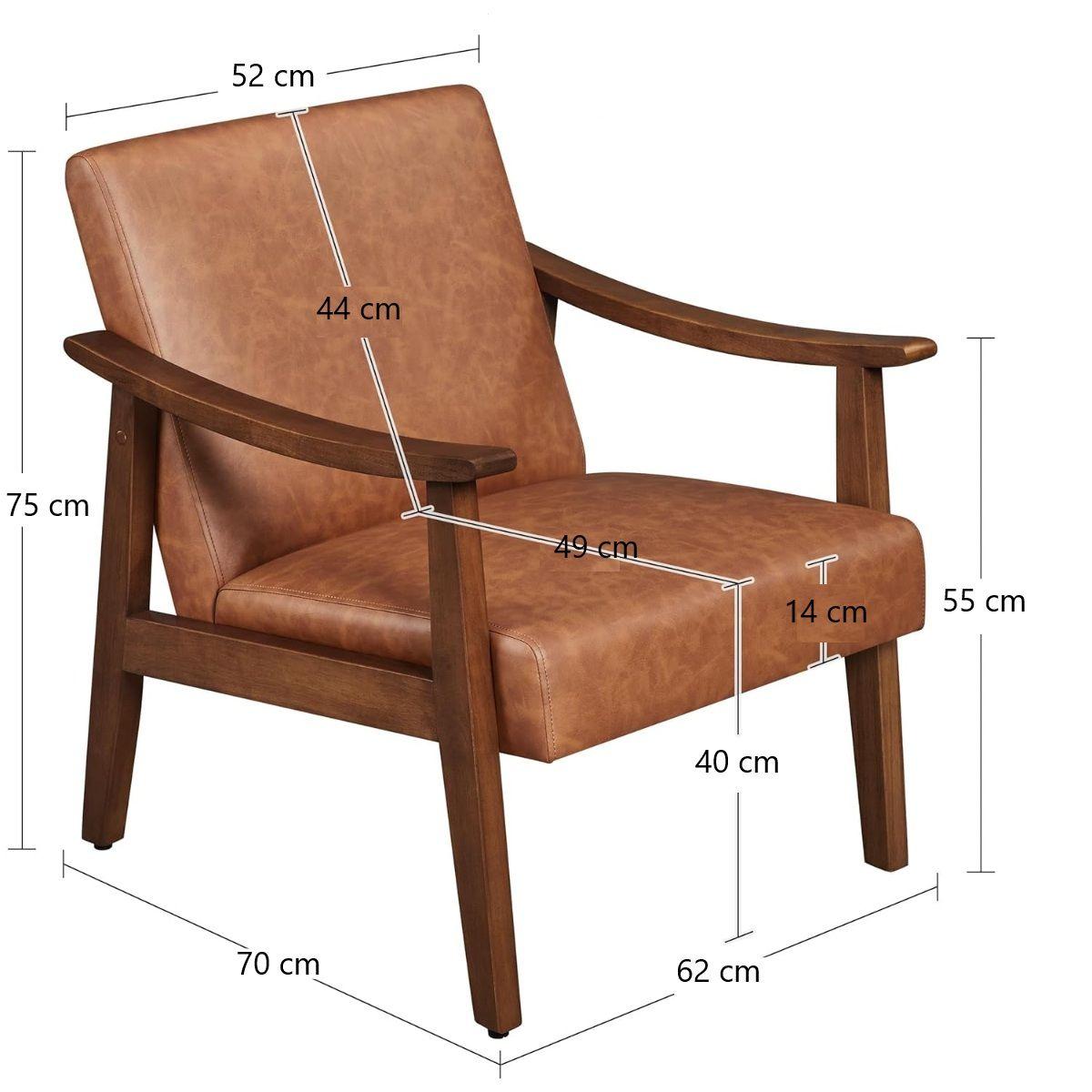 Poltrona Eco cuero Café Riipi-7