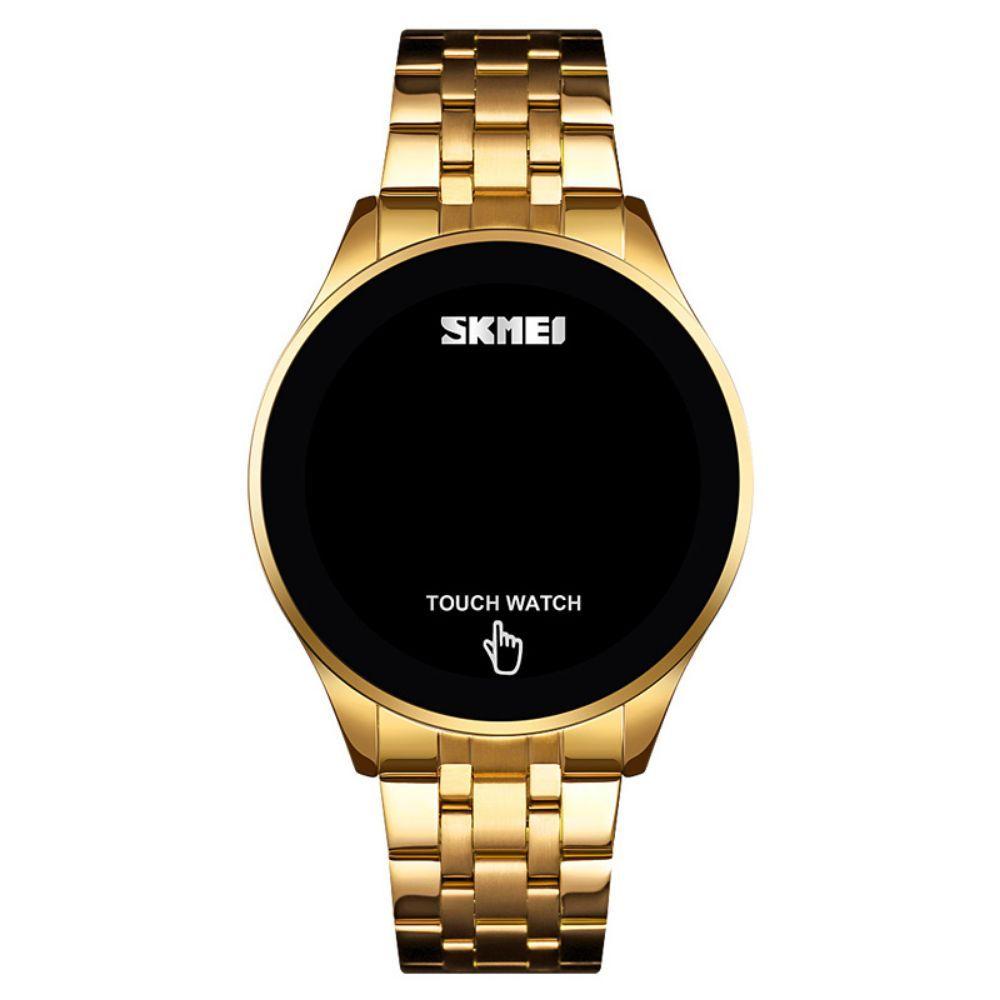 Reloj Pantalla Táctil Digital Metal Gold-0