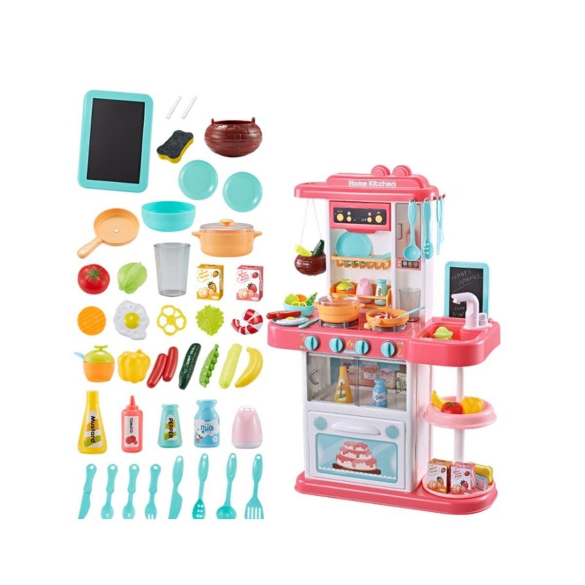 Cocina de Juguete Didáctica 72 cm de Alto Rosada-2