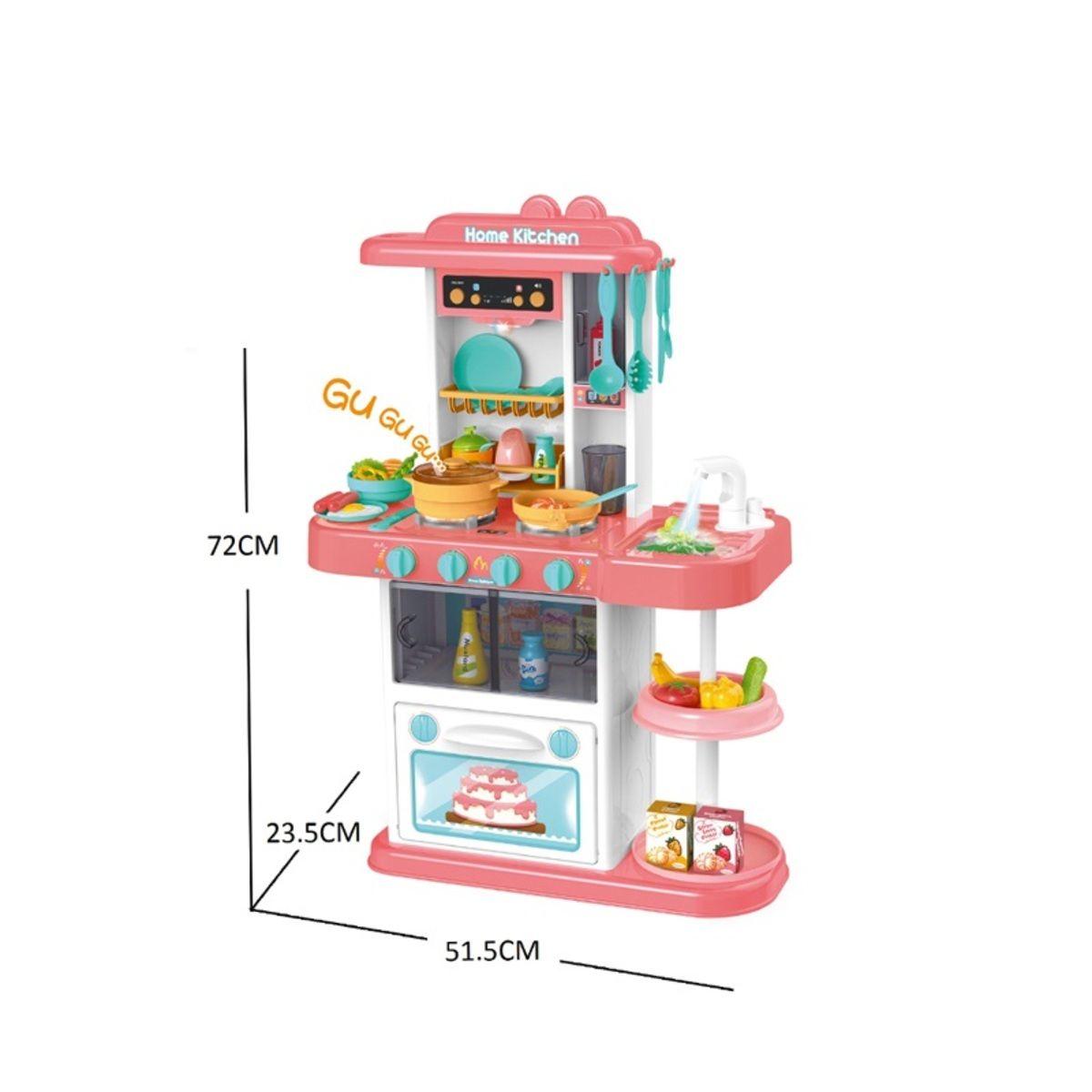 Cocina de Juguete Didáctica 72 cm de Alto Rosada-7