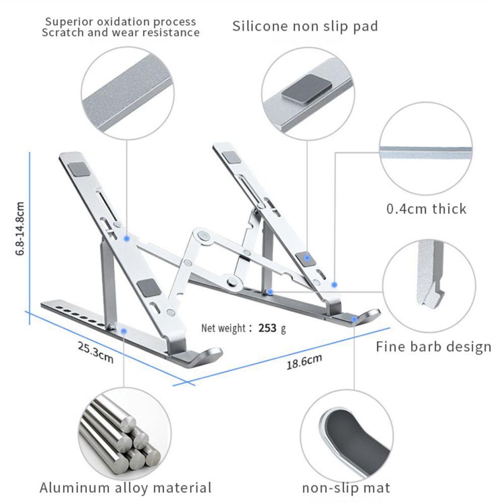 Soporte para Notebook de Aluminio Portátil c/ Estuche-3