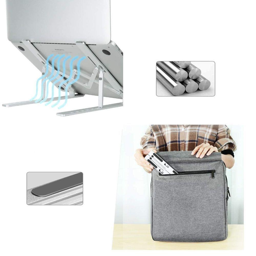 Soporte para Notebook de Aluminio Portátil c/ Estuche-4