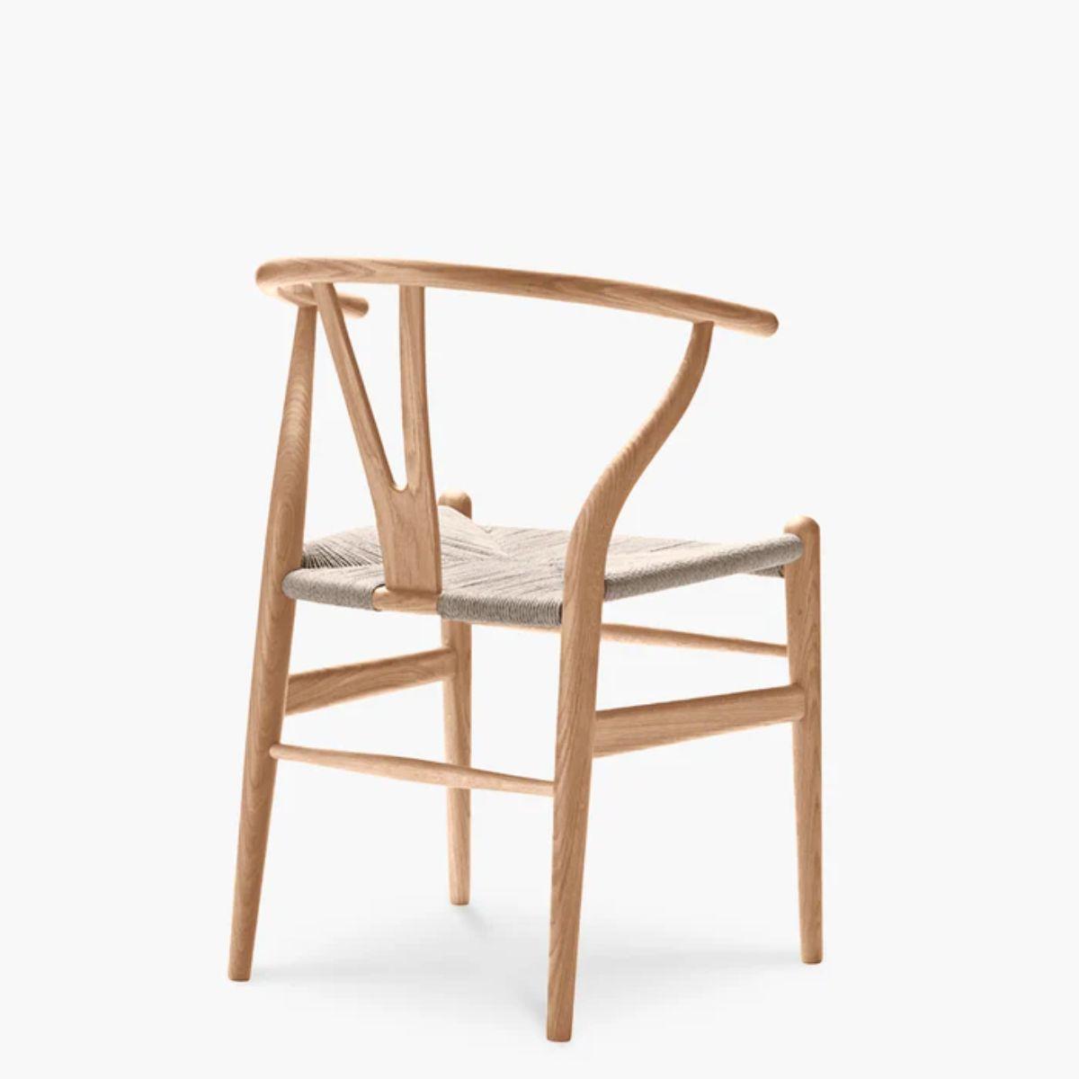 Set de 2 Sillas Wishbone Madera y Cuerda-5