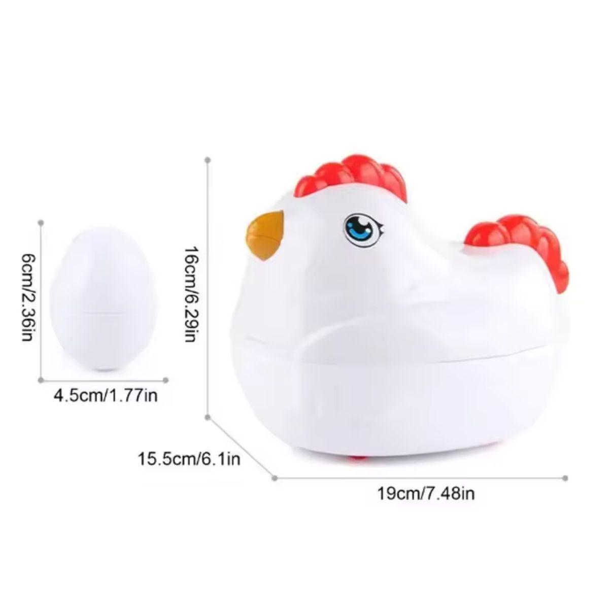 Juego Didáctico Gallina Huevos de Encaje Frutas y Verduras-2