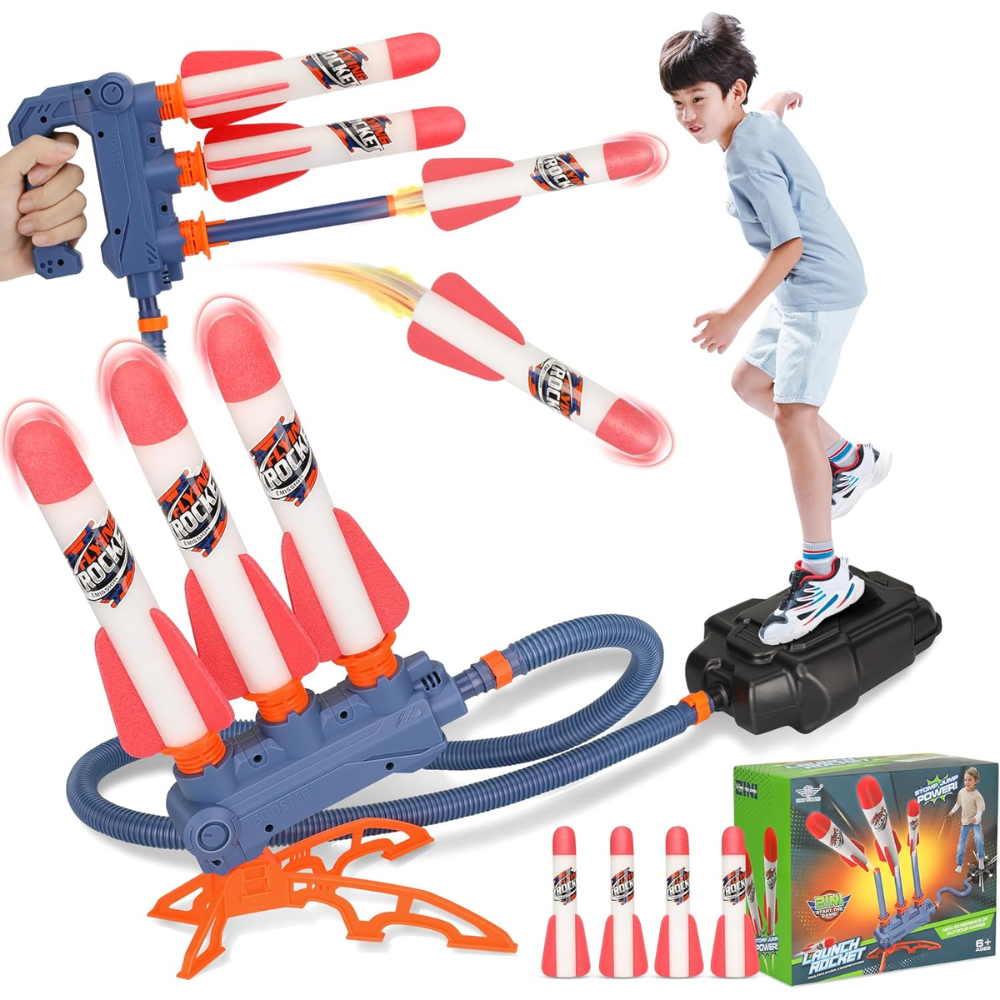 Juguete Lanzador de Cohete 2 en 1 Infantil Otuti-4