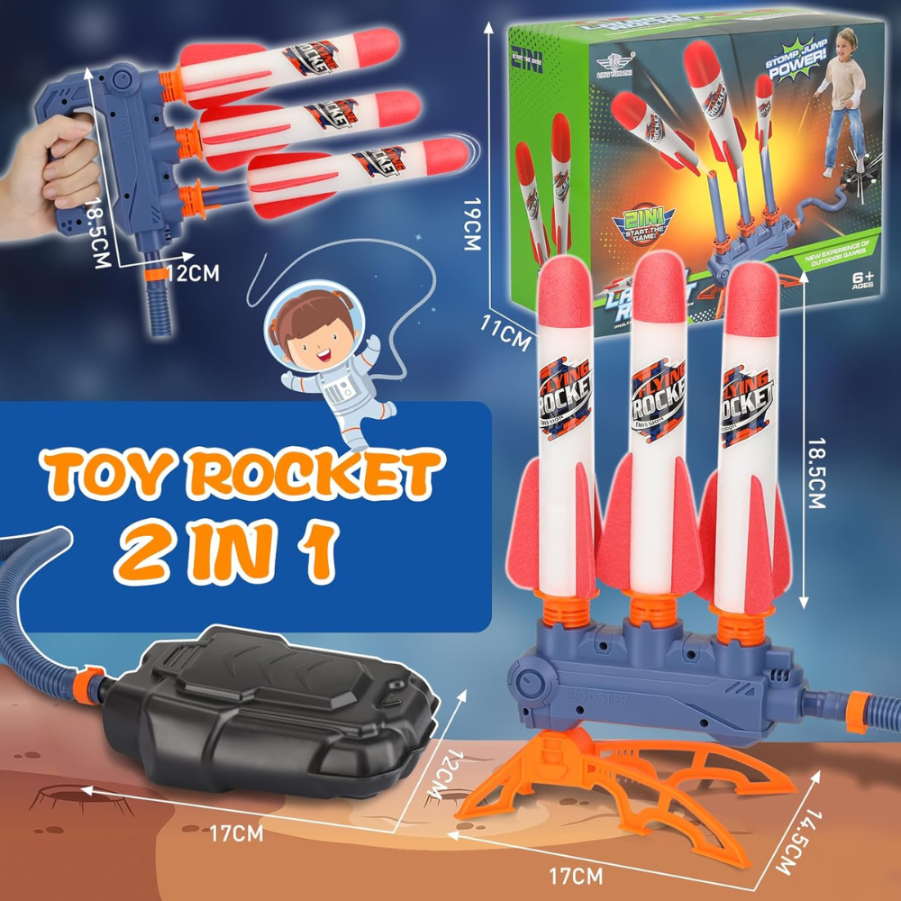 Juguete Lanzador de Cohete 2 en 1 Infantil Otuti-7