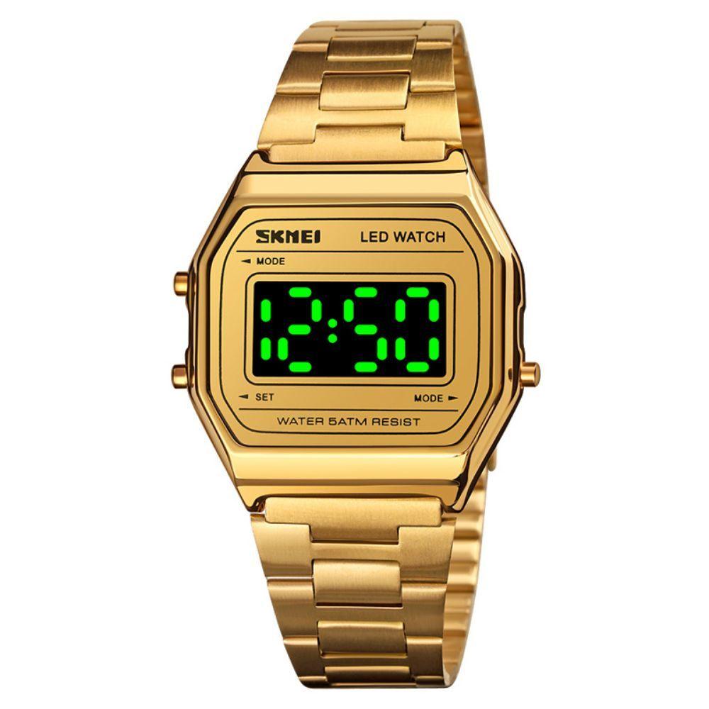 Reloj de Mujer Vintage Classic Digital Gold-0
