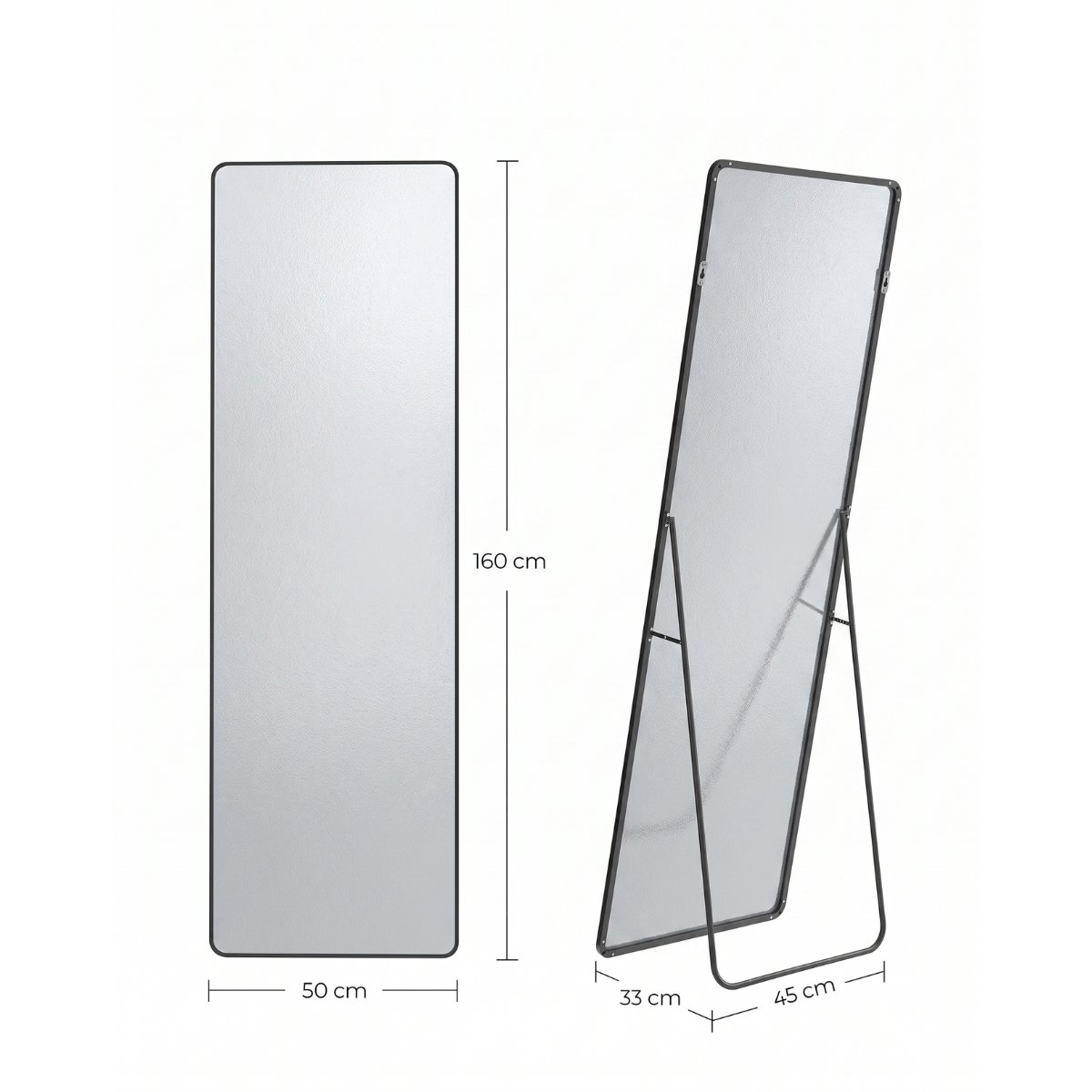 Espejo Cuerpo Completo Pedastal y Muro Rectangular Torsvag-4