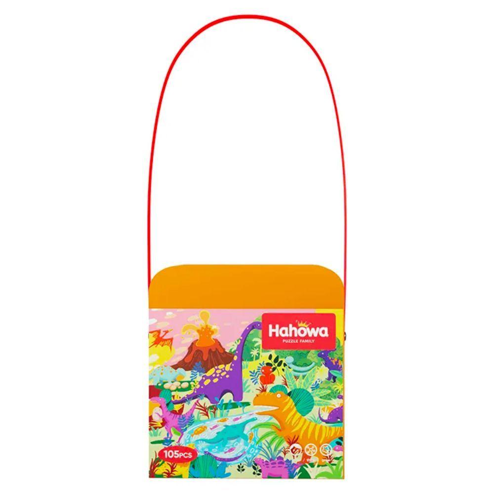 Maleta Puzzle Dinosaurios con Forma Estegosaurio 105 piezas-2