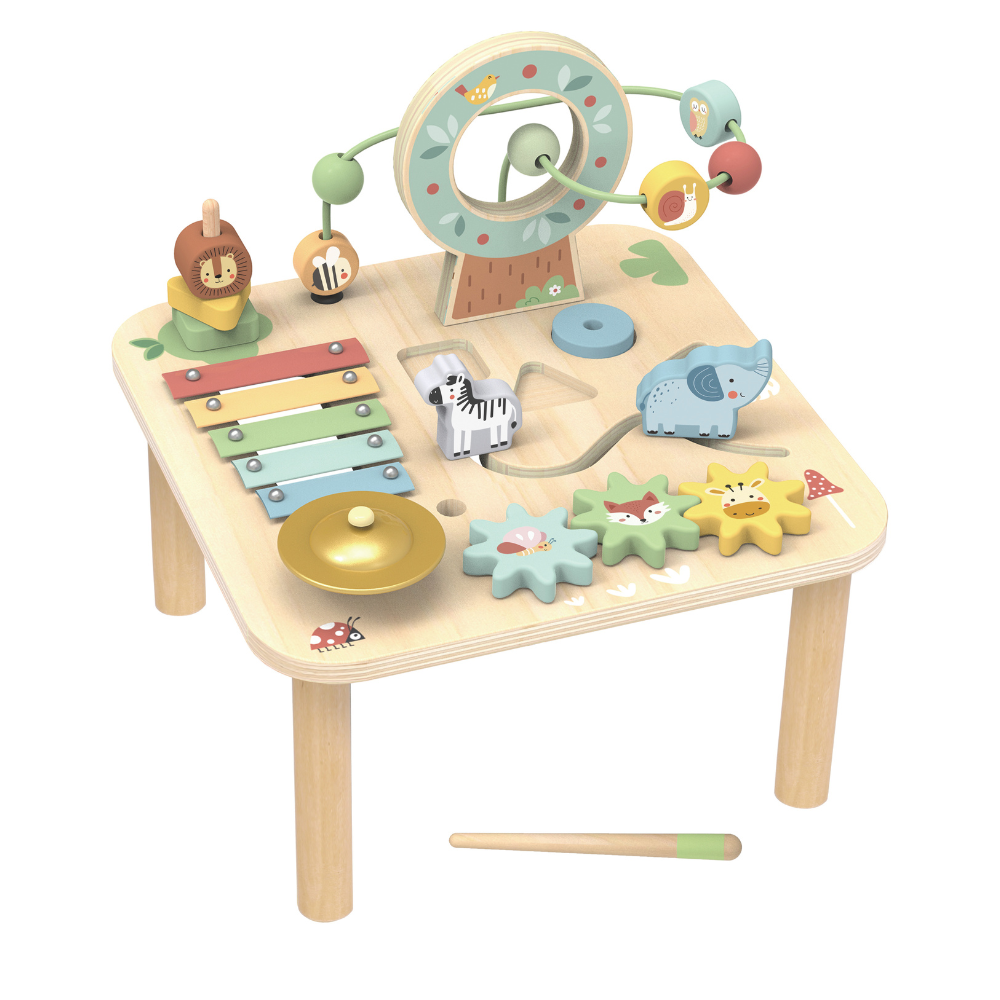 Mesa Didáctica de Juguete Selva 7 en 1 Juguete Montessori.-0