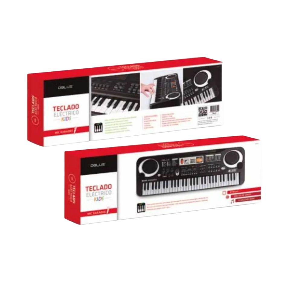 Teclado Musical Karaoke Con Microfono Para Niños-1