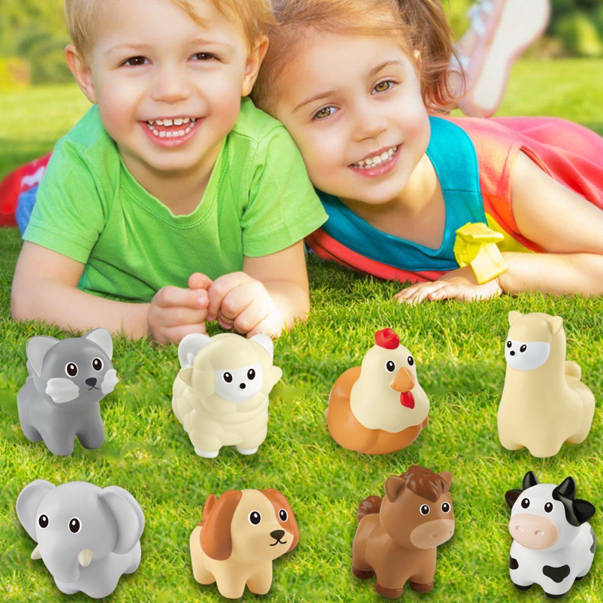 Juego de Emparejamiento y Encaje Animales Granja 10 piezas-4